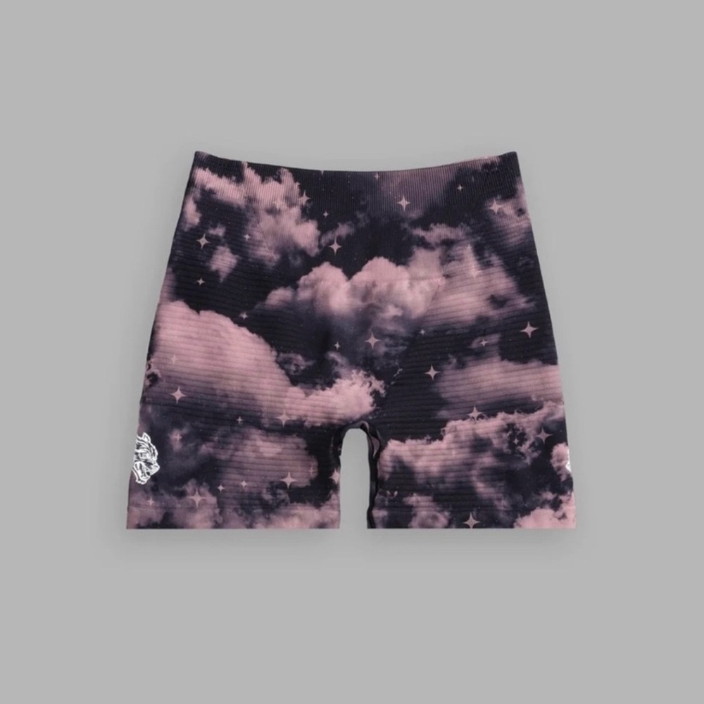 DUAL WOLF EVERSON SEAMLESS “VALENCOURT” SHORTS IN BLACK DESERT NIGHT SKY